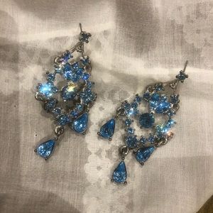 Blue crystal earrings